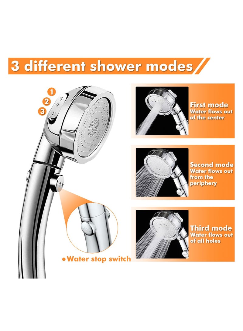 شو وو دش محمول للتخييم، مضخة دش قابلة لإعادة الشحن بسعة 6000 مللي أمبير/ساعة، مزودة بشاشة LED ذكية وثلاثة أوضاع رش، مناسبة للمخيمين والمسافرين ومالكي الحيوانات الأليفة للاستخدام الخارجي. - Image 4