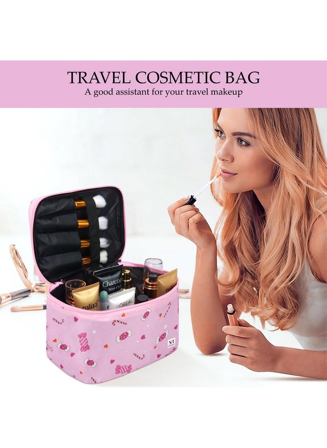 NFI essentials NFI essentials Printed Cosmetic Organizer Bag, Makeup Bag for Women Toiletry Bag Makeup Organizer Make up Kit Travel Pouch Vanity Bag Pouch for Girls  - Image 5