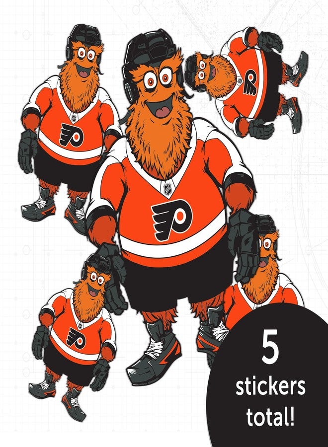 Desert Cactus Philadelphia Flyers Sticker Gritty Mascot Team National Hockey League Vinyl Decal Laptop Water Bottle Car Scrapbook NHL (Type 3 Mascot) - Image 4