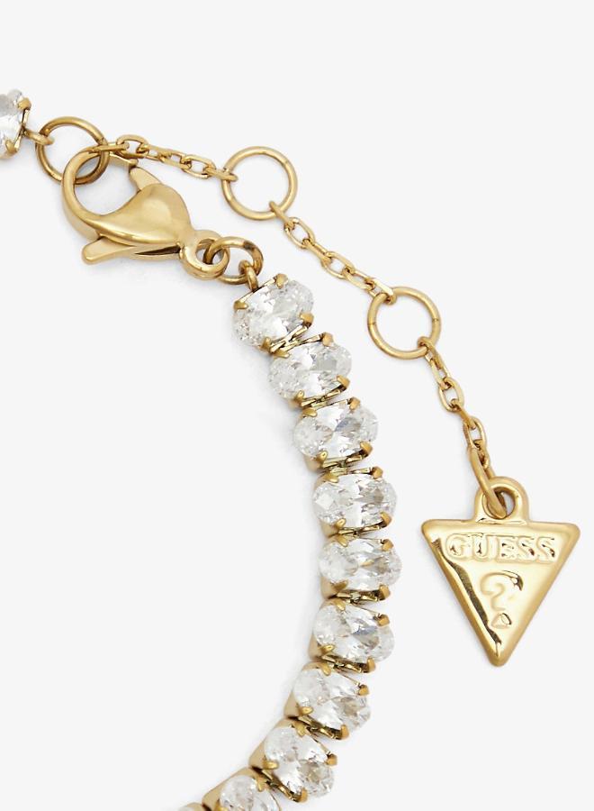 GUESS Pave Heart Tennis Chain Bracelet - Image 4