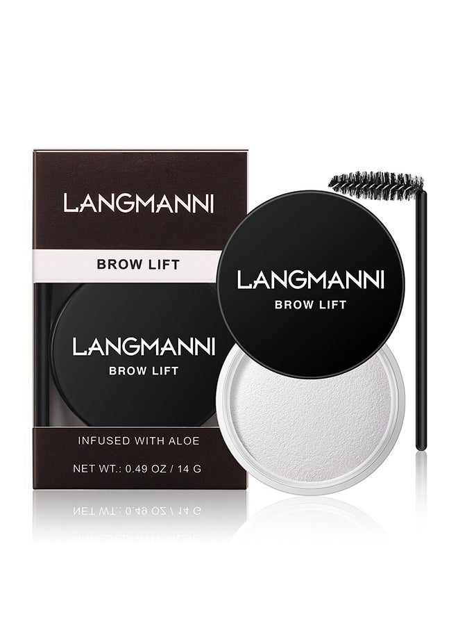 LANGMANNI Eyebrow Wax, Brows Soap Eyebrow Styling Wax for Lamination Effect, Clear Eye Brow Gel Waterproof & Long Lasting, Brow Soap for Eyebrows Freeze Without Residue (Transparent)  - Image 2