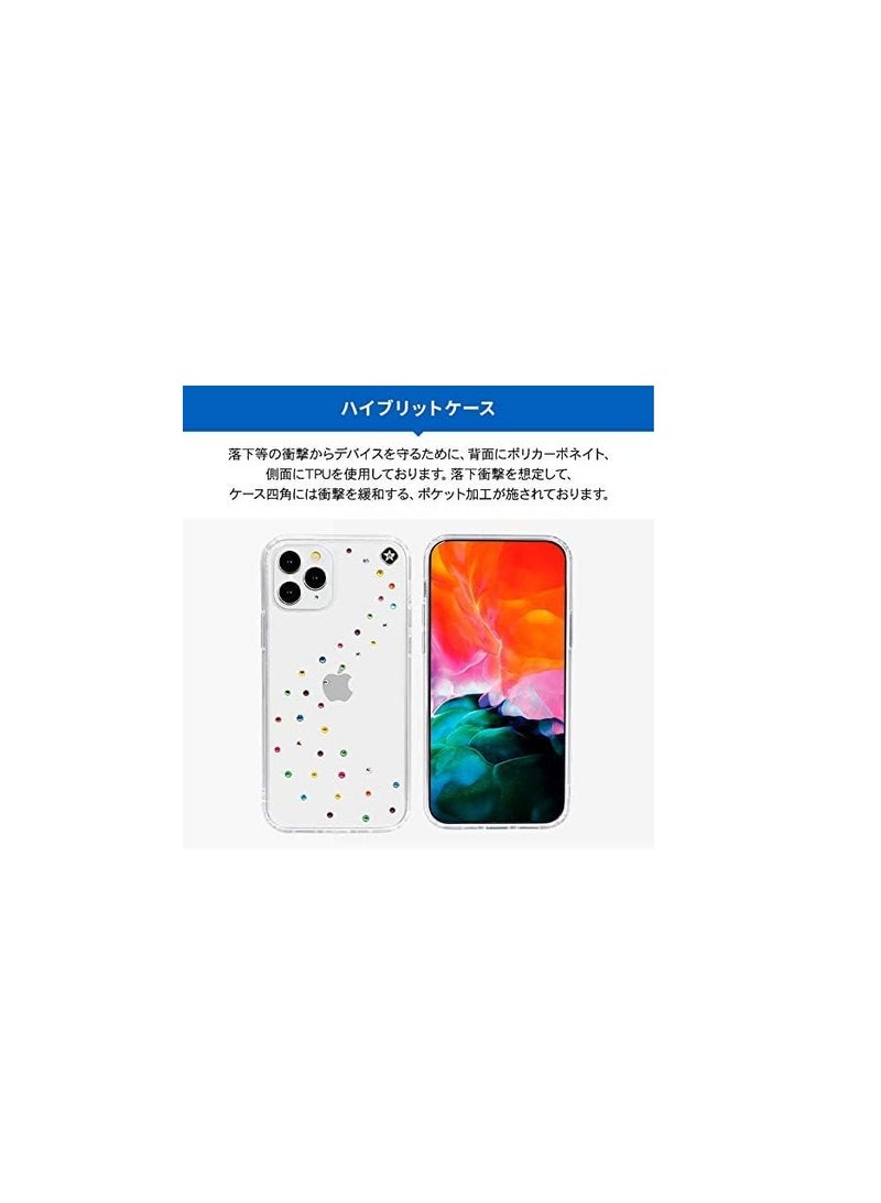 بلينج هاتف Bling My Thing - Milky Way Pure Neon Clear لهاتف آيفون 12 برو ماكس - برتقالي (كريستالات سواروفسكي® تتوهج في الظلام) - Image 5