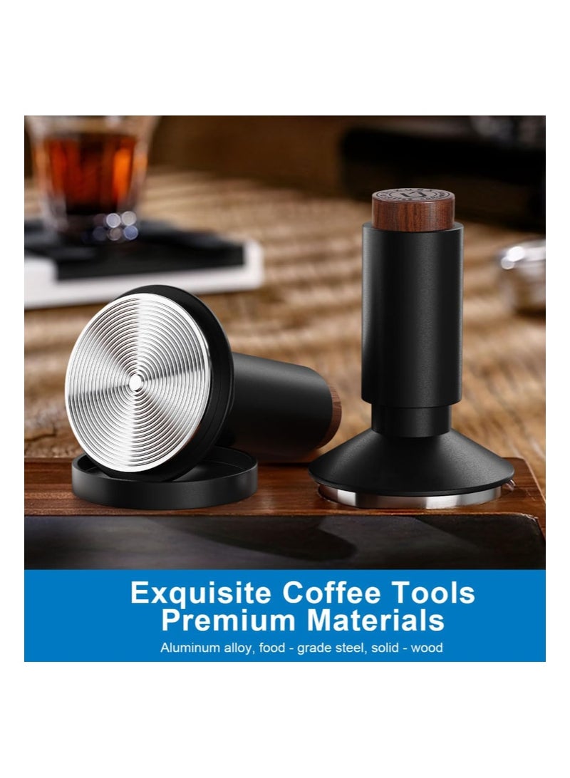 EZSOZO 51mm 2-in-1 Espresso Tamper Magnetic WDT Tool，Spring Loaded Tamper with Anodized Aluminum Alloy Handle，Fits 51mm Portafilter Baskets for Espresso Machines - Image 3