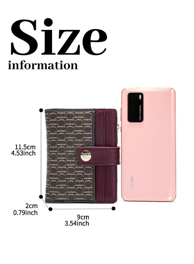 CHCH CHCH Portable Ladies' Wallet Elegant Ladies' Card Holder Bag High-Quality Elegant Ladies' Wallet Premium Fashion Red-Brown  - Image 3