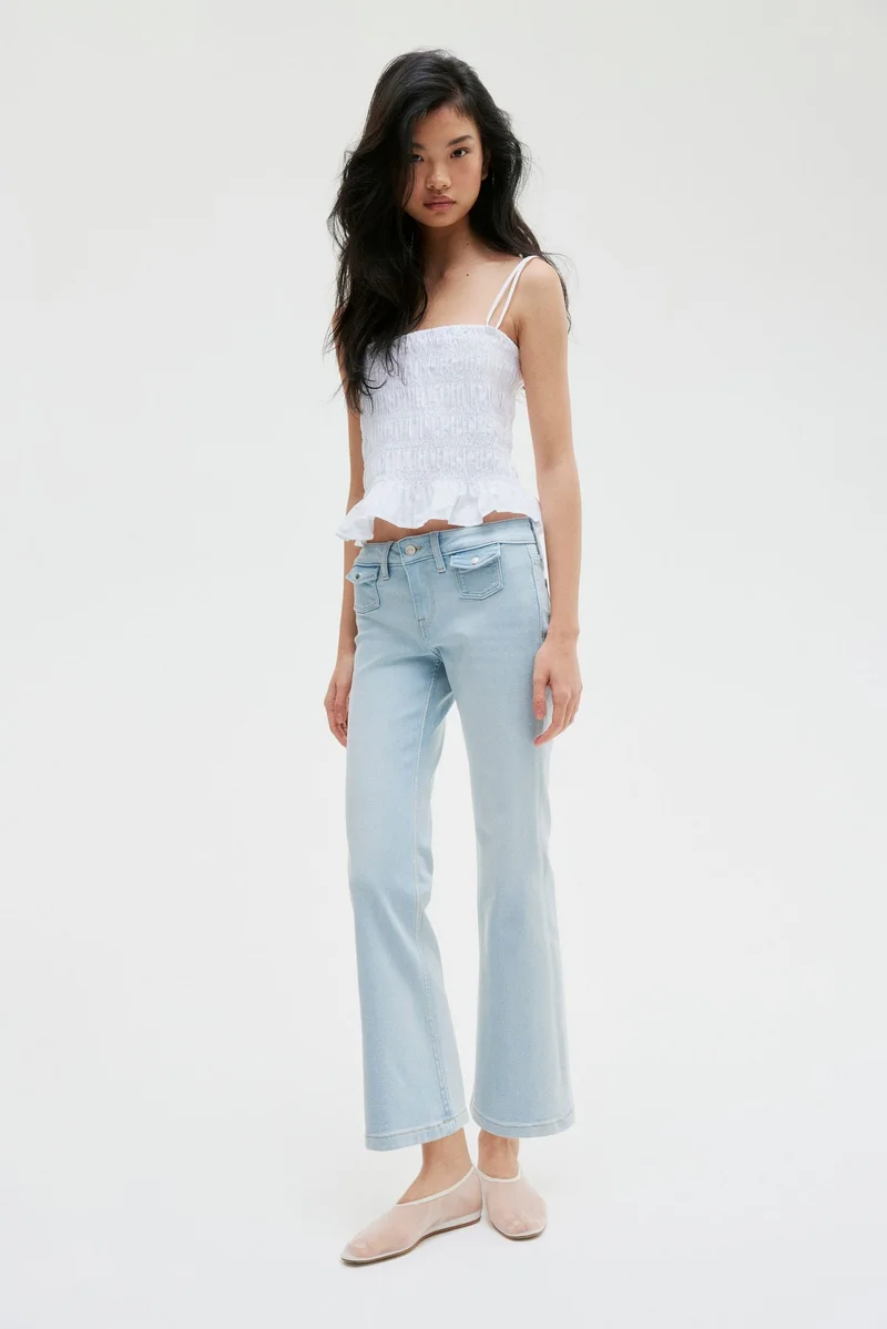 H&M Flared Low Ankle Jeans