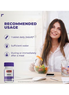 Swisse UltiBoost Iron with Vitamin C to Support Iron Absorption for Women's Health 30 Tablets One-A-Day Health Supplement  - Image 3
