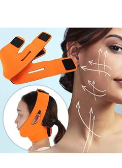 SYOSI Natural V Cheek Lifting Tight Band Anti Wrinkle Face Care Skin Compact V Line Reduce The Bandage Chin Up Patch Mask Orange  - Image 3