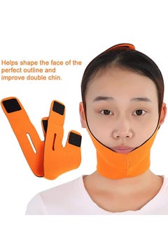 SYOSI Natural V Cheek Lifting Tight Band Anti Wrinkle Face Care Skin Compact V Line Reduce The Bandage Chin Up Patch Mask Orange  - Image 2