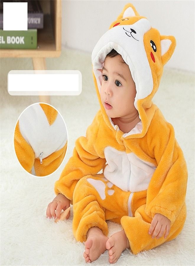 Loquat Baby Three-Dimensional Modeling Hooded Bodysuit
