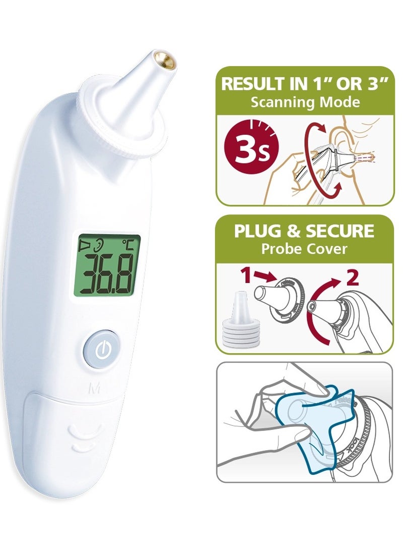 روزماكس كفر رأس لميزان حرارة روزماكس آر ايه 600 بالأشعة تحت الحمراء لحماية رأس الترمومتر من الأضرار والتلف كفر رأس ميزان حرارة روزماكس كفر لقياس درجة الحرارة حماية رأس الترمومتر كفر مقاوم للأضرار غطاء رأس الترمومتر حماية للأجهزة الطبية كفر رأس للأشعة تحت الحمراء - Image 2
