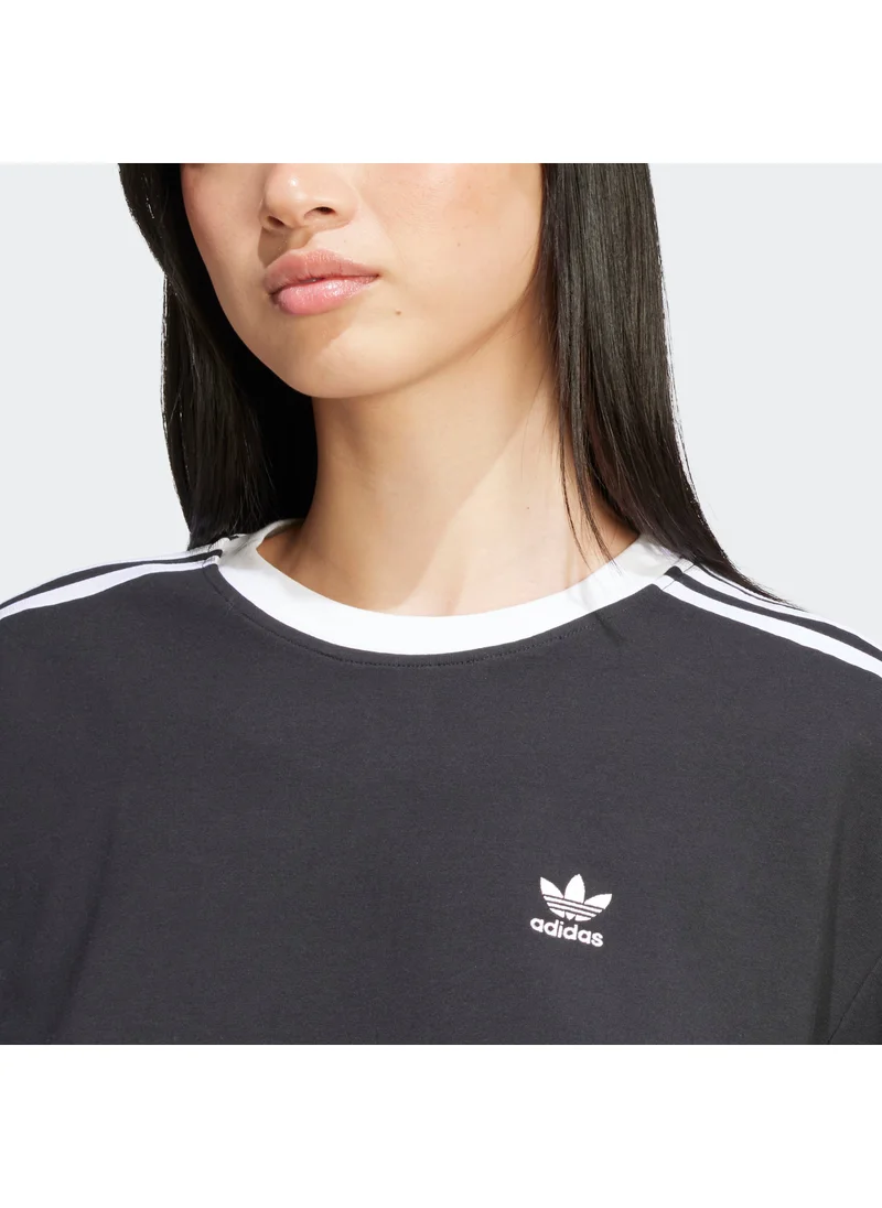 اديداس اوريجينالز Adicolor 3 Stripes Loose Crop T-Shirt