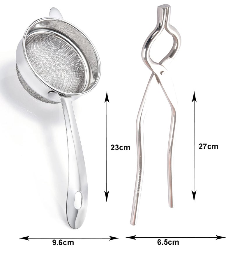 Petals Double Mesh Tea Strainer and Sandasi Combo (Strainer- 9.6x23x5cm and Sandasi- 27x6.6x0.1cm) - Image 4