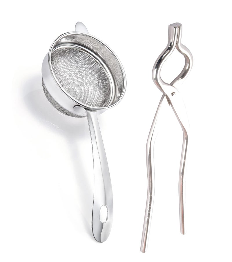 Petals Double Mesh Tea Strainer and Sandasi Combo (Strainer- 9.6x23x5cm and Sandasi- 27x6.6x0.1cm) - Image 5