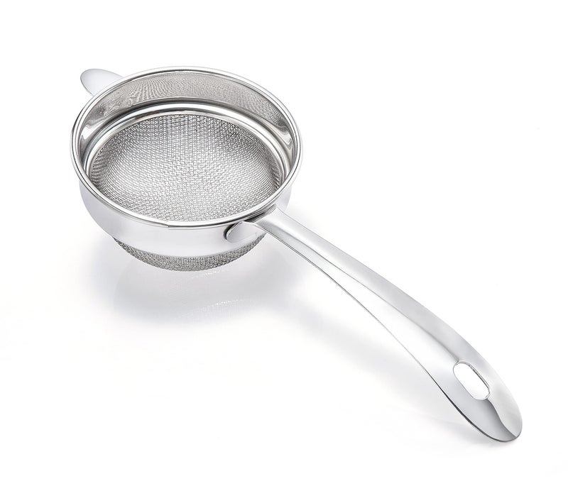 Petals Double Mesh Tea Strainer and Sandasi Combo (Strainer- 9.6x23x5cm and Sandasi- 27x6.6x0.1cm) - Image 2