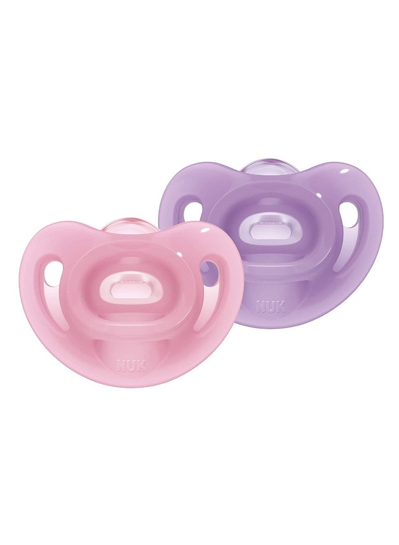 نوك لهاية نوك الحساسة المصنوعة من السيليكون (من 6 إلى 18 شهرًا) وحدتان - Image 1