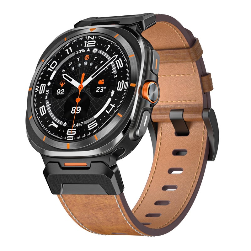 Dado Crazy Horse Leather Replacement Band Compatible with Samsung Galaxy Watch Ultra 47mm - Image 2