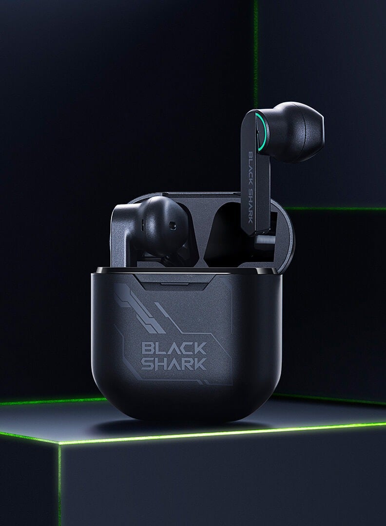 بلاك شارك سماعات أذن بلوتوث للألعاب Black Shark JoyBuds Ultra بتصميم رائع ودعم تقليل الضوضاء ENC توفر تجربة مكالمات مستقرة ومدة بطارية تصل إلى 28 ساعة عند استخدامها مع قاعدة الشحن. خيار مثالي بسعر شهير يجب على عشاق التقنية عدم تفويته. - Image 3