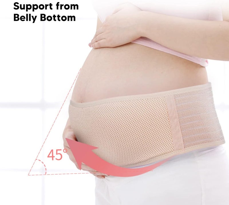 klarako Maternity Belly Band Pressure Relief Pregnancy Belt Weight Support Strap for Standing L - Image 3