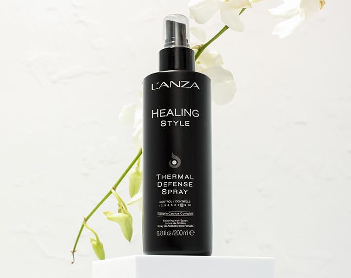 LANZA L'ANZA Healing Style Thermal Defense Spray with Strong Hold Effect - Eliminates Frizz, Detangles and Boosts Hair´s Shine, With UV and Heat Protection to prevent sun and styling damage (6.8 Fl Oz) - Image 3