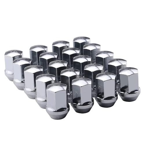 EZISOE 20 PCS 14x1.5 Pitch Studs Wheel Lug Nuts, 1.5 inch Height OEM Factory Style Acorn Seat Lug Nuts, Chrome Finish, 7/8" Hex, 60 Degree Conical Seat - Image 1