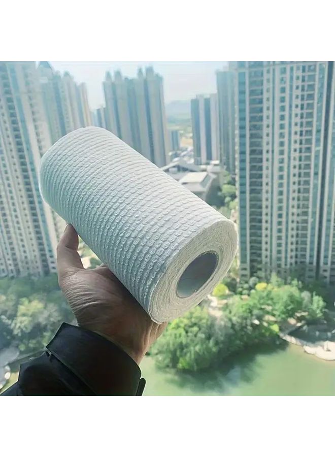 125 Pack White Disposable Absorbent Foot Towels Quick Dry Multi Purpose Wipes - Image 1