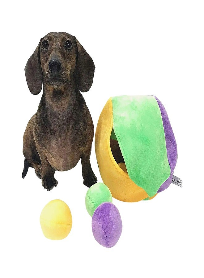 Midlee Hide a Ball Puzzle Dog Toy with 10 Plush Squeaker Balls (Small) - Image 4