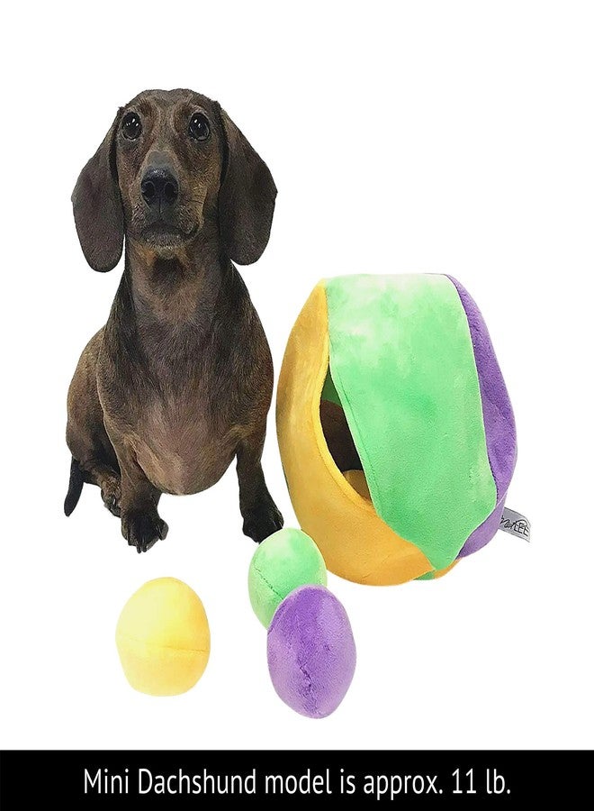 Midlee Hide a Ball Puzzle Dog Toy with 10 Plush Squeaker Balls (Small) - Image 5