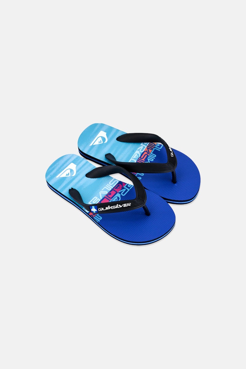 QUIKSILVER نعال أطفال أولاد بشعار العلامة التجارية، متعدد الألوان - Image 4