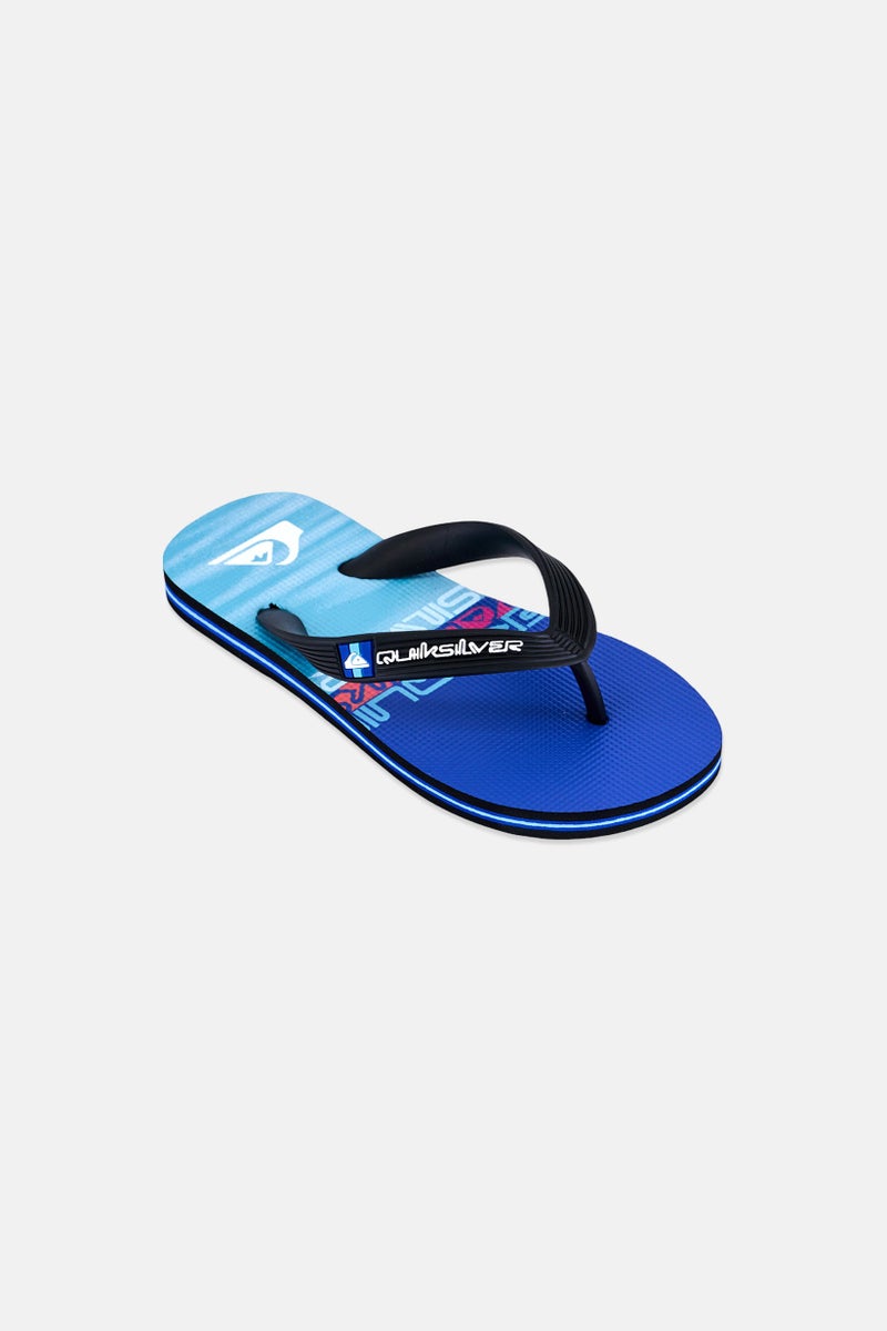 QUIKSILVER نعال أطفال أولاد بشعار العلامة التجارية، متعدد الألوان - Image 1