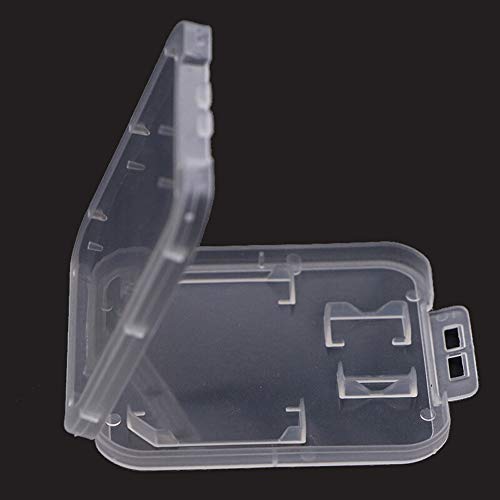 lasenersm 20 Pieces Clear Plastic Memory Card Case Memory Card Case Holder with SD Micro SD T-Flash Card (Only Include Case, Memory Card Not Included) - Image 4