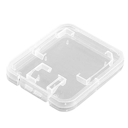 lasenersm 20 Pieces Clear Plastic Memory Card Case Memory Card Case Holder with SD Micro SD T-Flash Card (Only Include Case, Memory Card Not Included) - Image 1