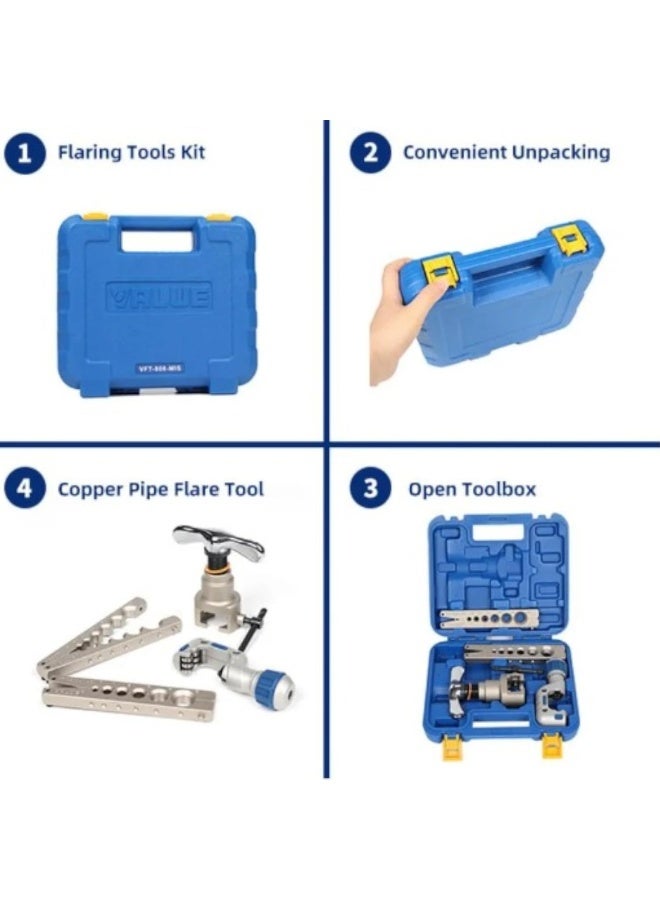 Biella Premium Tools For Precision Hvac Repair: Mis Copper Tube Expander And Eccentric Flare Set - Image 2