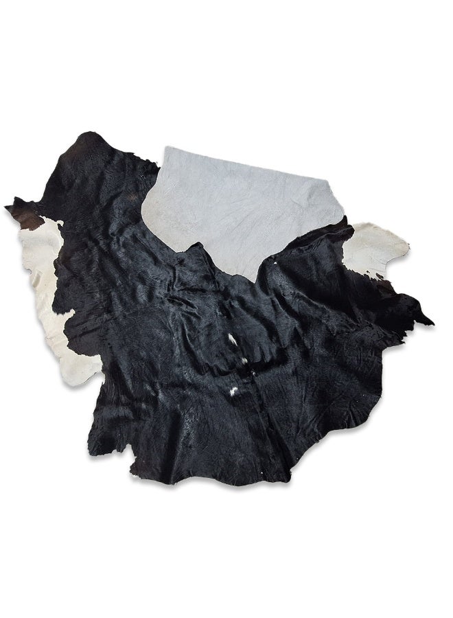 Natural Cowhide Carpet , Luxurious and elegant , ideal for use in living rooms, dining rooms, reception , and offices , a distinctive decorative piece made of natural calfskin with a non-slip backing - lightweight and adds a unique touch to any space  - Image 3