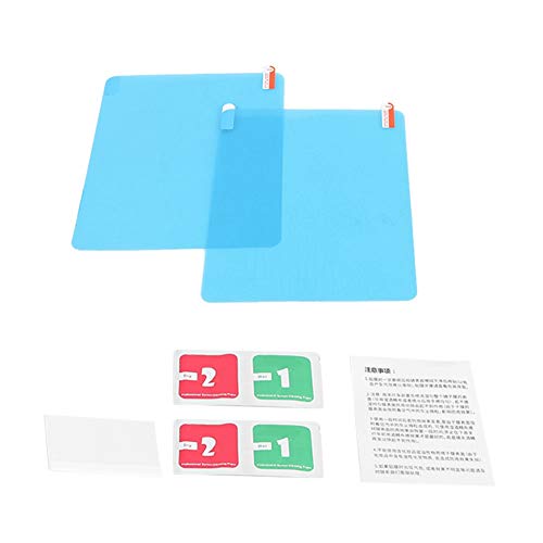 KIMISS Protective Film, 2pcs Rainproof Waterproof Car Rearview Mirror Sticker Anti-fog Protective Film Rain Shield Oval - Image 1