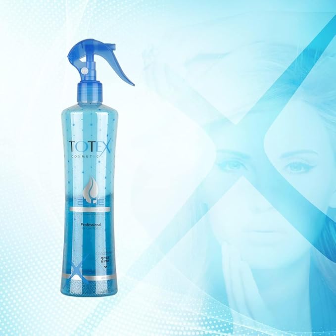 Totex 2 Phase Hair Conditioner Spray Leavein Conditioning Hair For Damaged Hair Formula Untangling Nourishing Moisturizing Blue 400 ml - Image 2