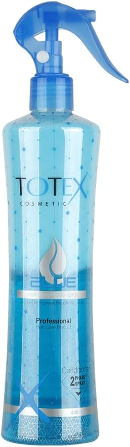 Totex 2 Phase Hair Conditioner Spray Leavein Conditioning Hair For Damaged Hair Formula Untangling Nourishing Moisturizing Blue 400 ml - Image 1