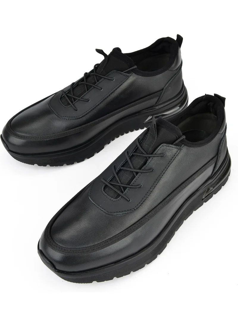 Ziya , Men's Leather Sneakers 1431024Z5404 Black