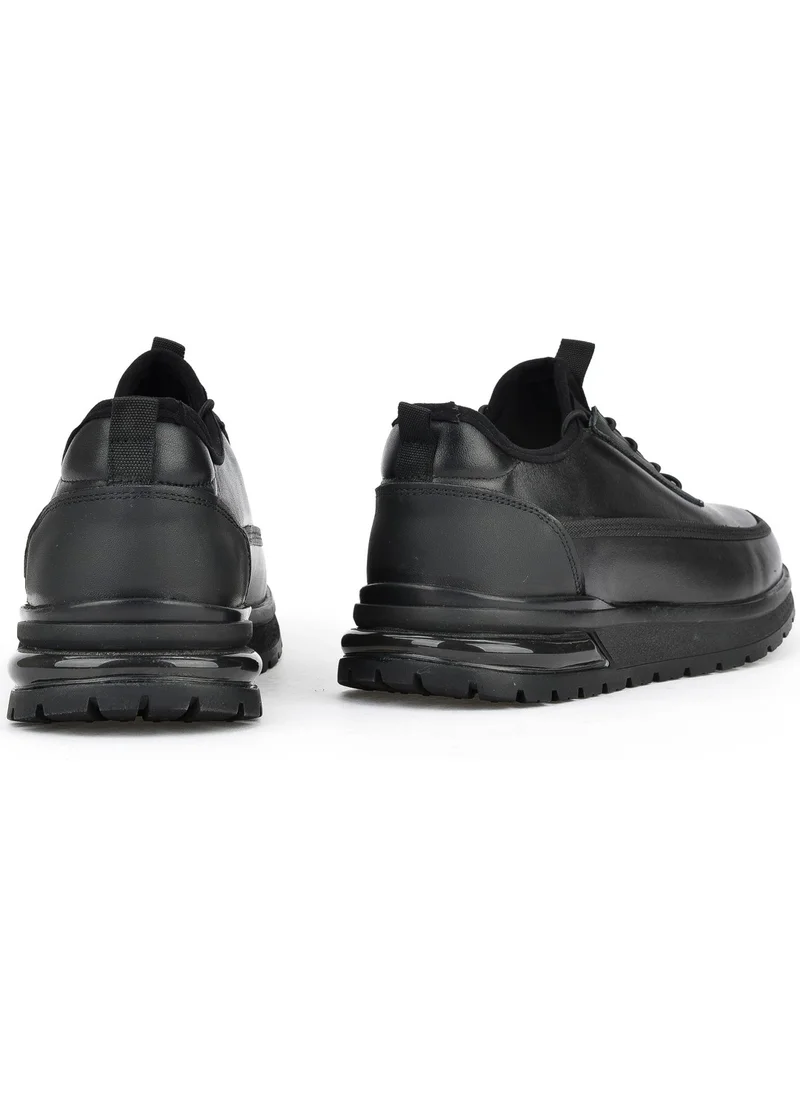 Ziya , Men's Leather Sneakers 1431024Z5404 Black
