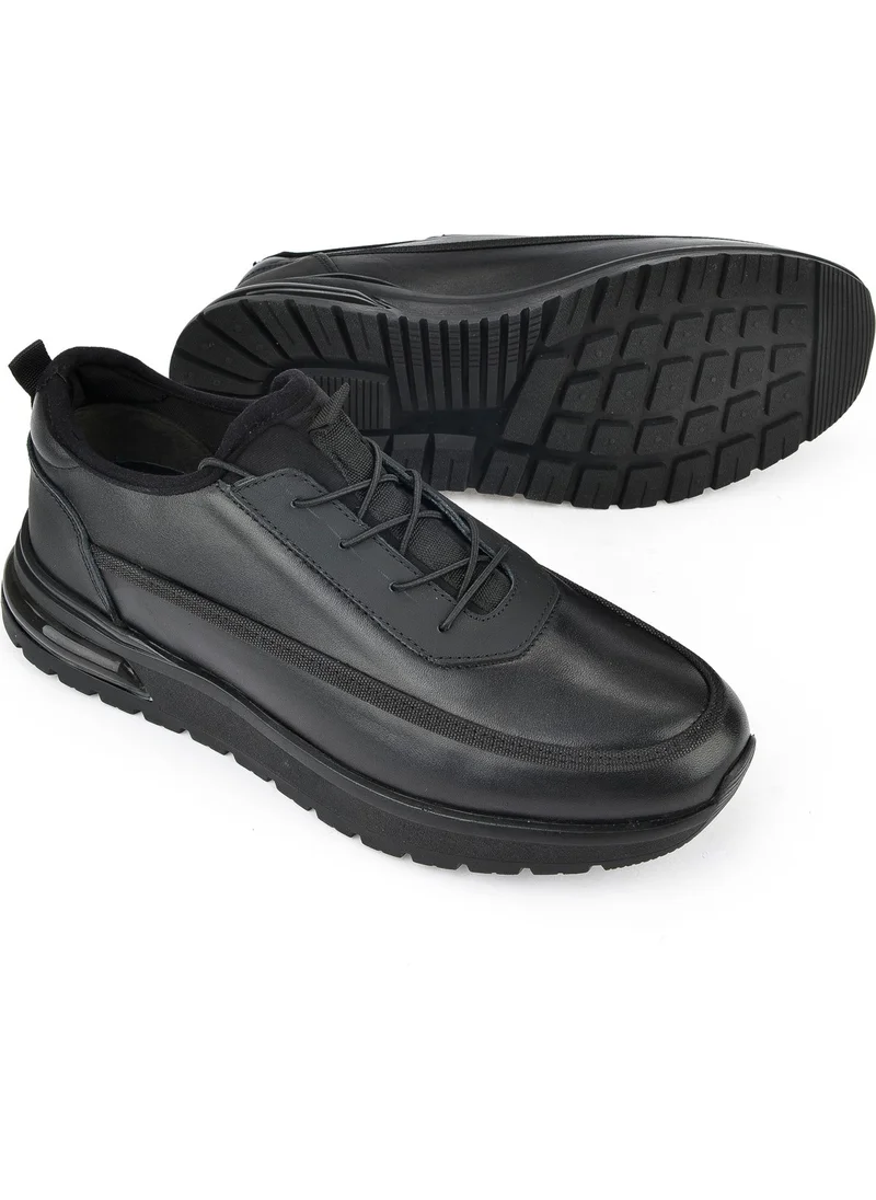 Ziya , Men's Leather Sneakers 1431024Z5404 Black
