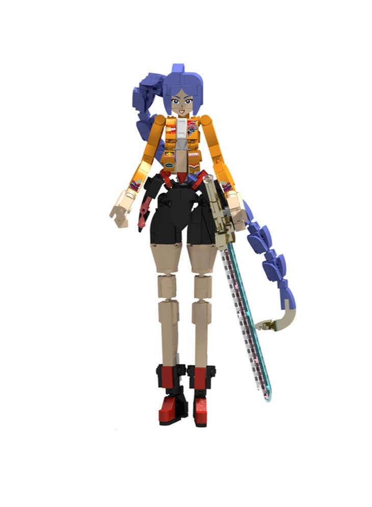 general KPop Demon Hunters Rumi Building Block Model Decoration Children's Educational Toys Assembling Game Gifts for Family and Friends - Image 1