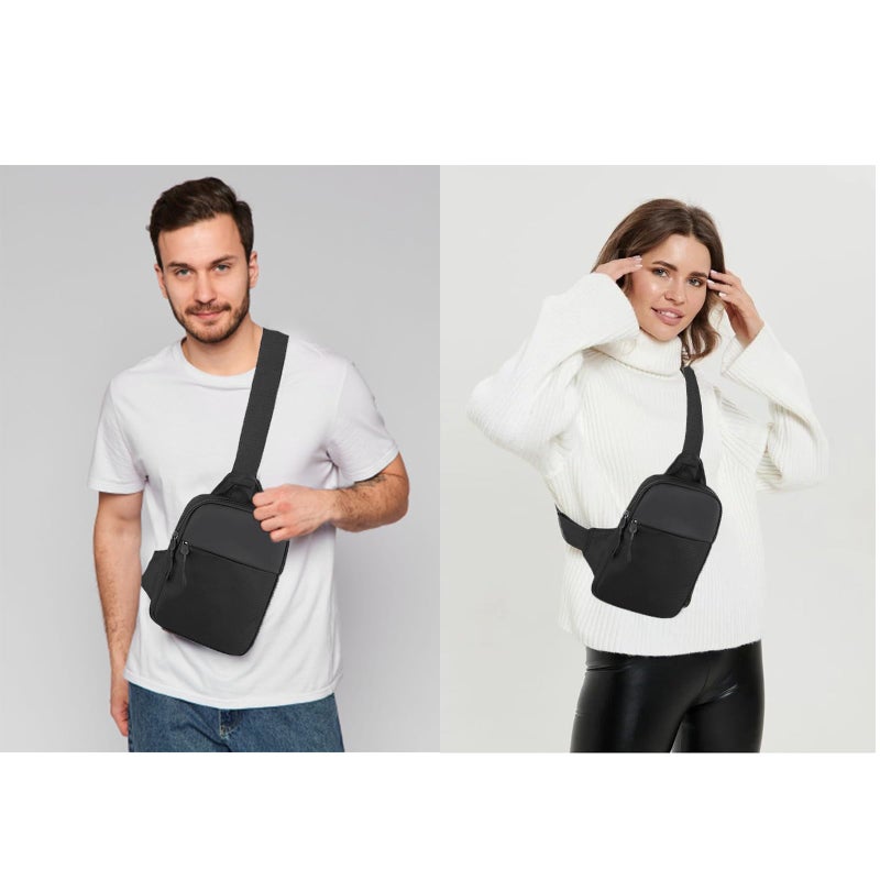 Hganxiu Fanny Pack for Men,Crossbody Sling Bag for Men,Small Travel Bag,Cross Body Bag - Image 2