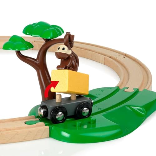 BRIO World - 33720 Safari Railway Set - Imaginitive Wooden Toy Train Set for Toddlers | Creative Play | Expansion Compatible |Safety Tested | Ideal for Kids Age 3 and Up - Image 5
