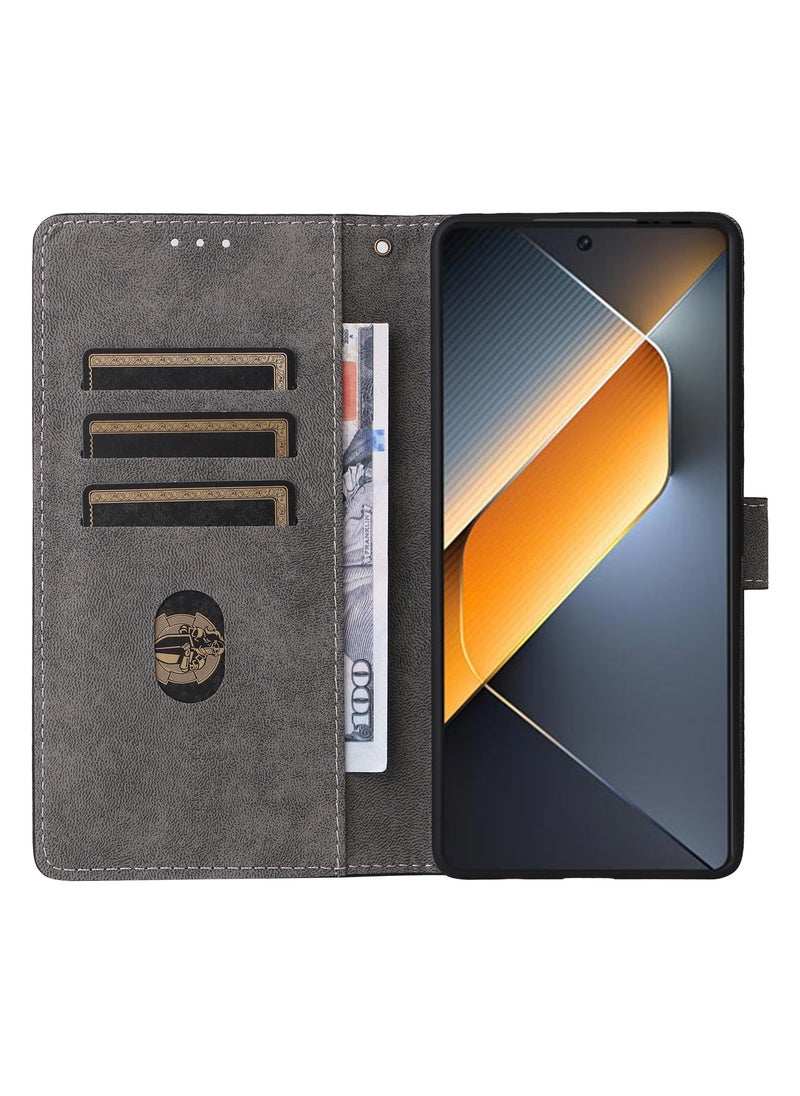 Fankalo Phone Case for Tecno Pova 6 Pro Flip PU Leather Wallet Case with Card Holder Shockproof Protective Cover  - Image 3