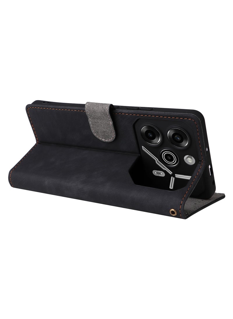 Fankalo Phone Case for Tecno Pova 6 Pro Flip PU Leather Wallet Case with Card Holder Shockproof Protective Cover  - Image 5