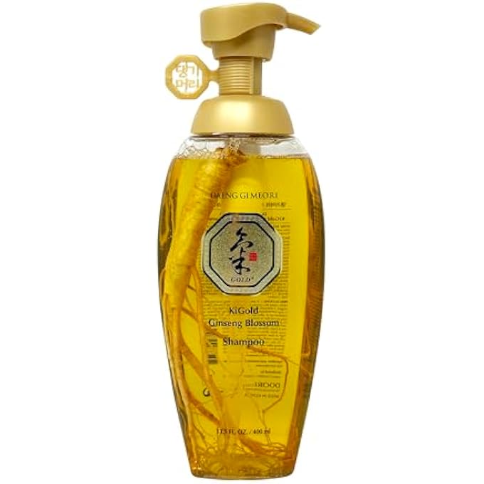 DAENG GI MEO RI - KI GOLD GINSENG BLOSSOM SHAMPOO 13.5 FL OZ/ 400ML, REAL GINSENG INSIDE, HERBAL SHAMPOO, HAIR GROWTH, PREVENTING HAIR LOSS - Image 1
