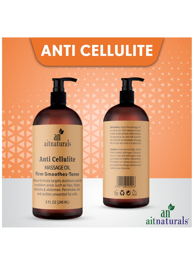 ايه آي تي ناتشورالز زيت تدليك مضاد للسيلوليت بتركيبة شد وتهدئة وتقوية - 240 مل - Image 2
