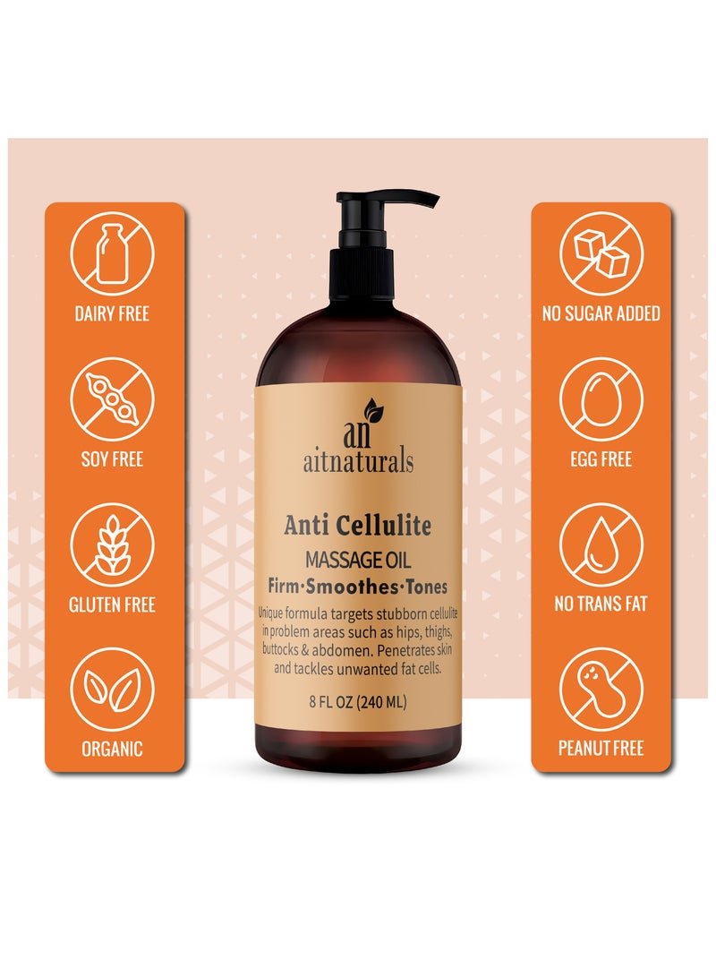 ايه آي تي ناتشورالز زيت تدليك مضاد للسيلوليت بتركيبة شد وتهدئة وتقوية - 240 مل - Image 5