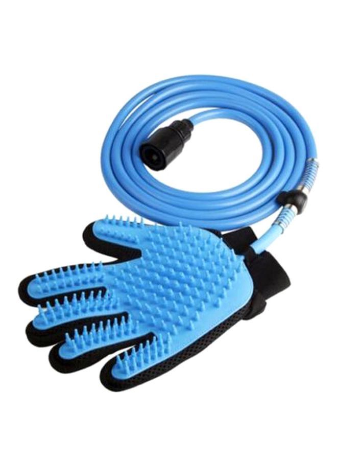 NIBEMINENT Bathing Massaging Glove Blue/Black - Image 1