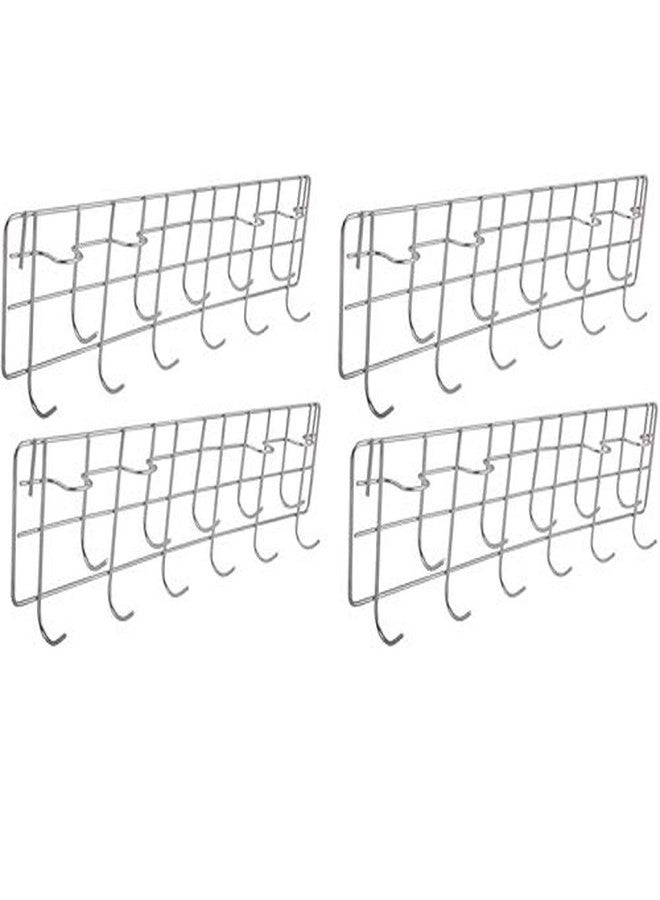 Oc9 Stainless Steel Wall Mounted Ladle Hook Rail (Pack of 4) for Kitchen Rack - Image 1