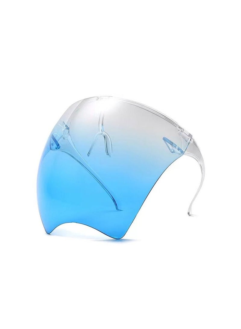 Generic 1-Piece High Quality Fashion Transparent HD Anti-Fog Sunglasses,Anti Droplet Dust-Proof Protect Full Face Covering Mask,Saliva-Proof Windproof Face Shield Sunglasses  - Image 1